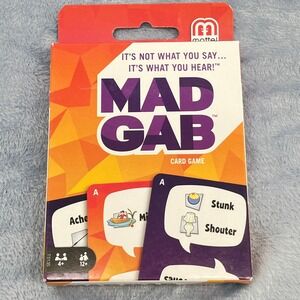 Mad Gab Game Card Game Mattel Games